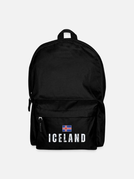 Icelandic Pride, Isländische Flagge - Rucksack - Schwarz