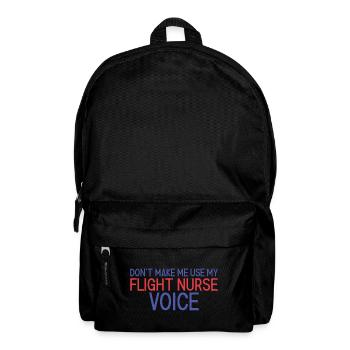 Flight Nurse Voice Luftrettung - Rucksack - Schwarz - Vorne