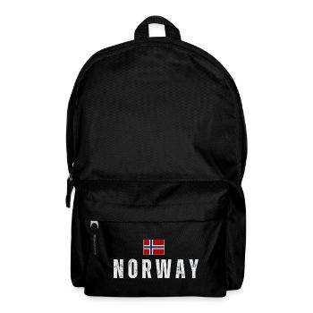 Norwegian flag, Norwegian patriot - Backpack - black - Front