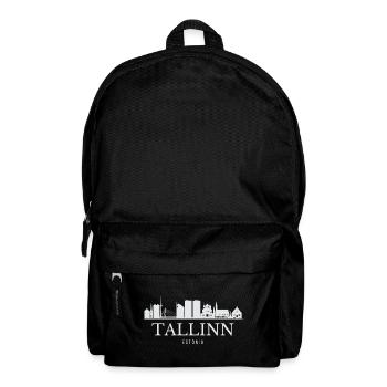 Tallinn Skyline, Tallinn Estonia - Backpack - black - Front