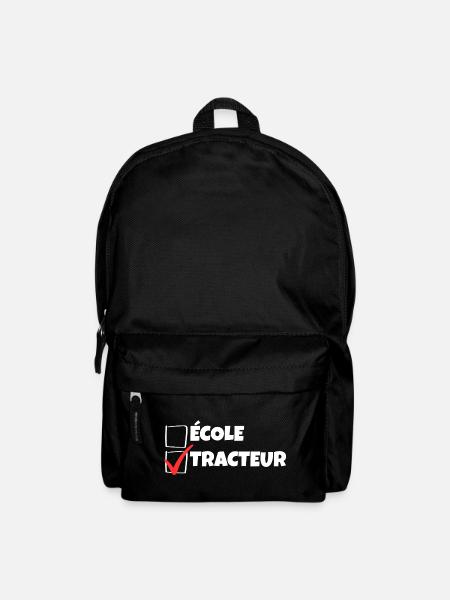 Kleiner Bauer Humor Traktor Kind - Rucksack - Schwarz