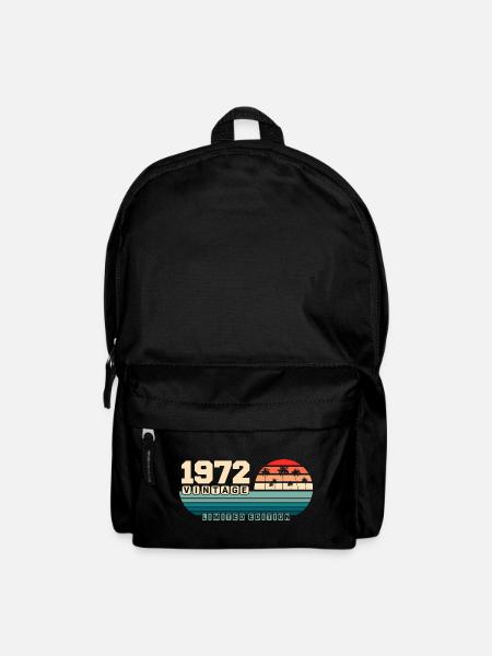 53. Geburtstag 1972 Vintage 1972 Retro Sunset - Rucksack - Schwarz