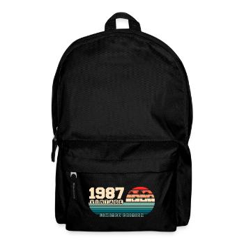 38. Geburtstag 1987 Vintage 1987 Retro Sunset - Rucksack - Schwarz - Vorne