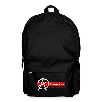 Anarchie ist Ordnung ohne Herrschaft (white) - Rucksack - Schwarz - Vorne