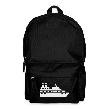 Cruise Ship Silhouette Cruise Ship - Backpack - black - Front