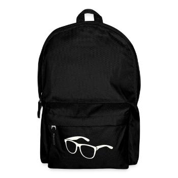 Sunglasses Silhouette Minimal Print - Backpack - black - Front