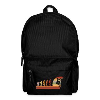 Evolution des Kletterns Retro Design - Rucksack - Schwarz - Vorne
