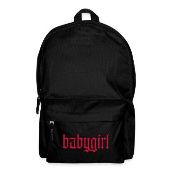 babygirl / gothik stil (rot) - Rucksack - Schwarz - Vorne