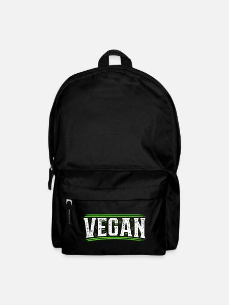 Vegan - Veganer - Veganerin - Vegane Ernährung - Rucksack - Schwarz