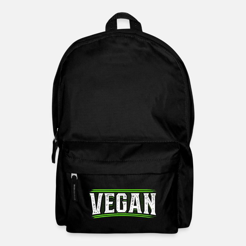 Vegan - Vegan - Vegan - Régime végétalien - Sac à dos - noir