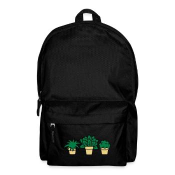 Plant plants plante gift idea gift idea - Backpack - black - Front
