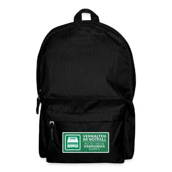 Rettet meine Harmonika zuerst! | ZiachON! - Rucksack - Schwarz - Vorne