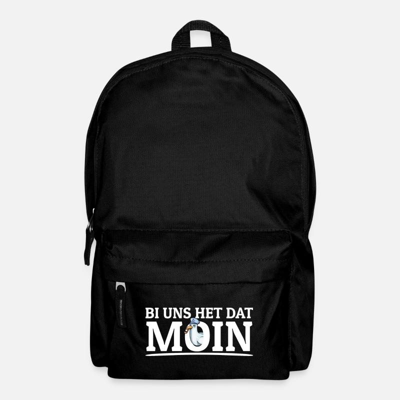 Bi uns het dat Moin Plattdeutsche Norddeutschland - Rucksack - Schwarz