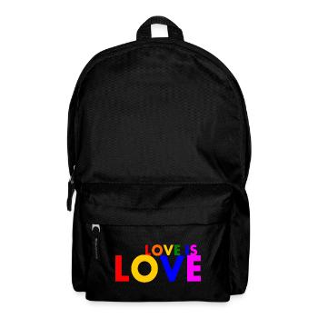 Love is love - Rucksack - Schwarz - Vorne
