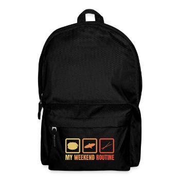 My weekend routine - Backpack - black - Front