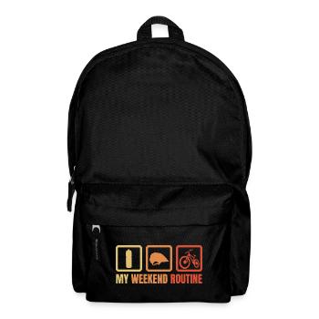 My weekend routine - Backpack - black - Front