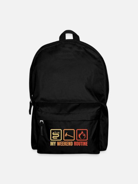 Feuerwehr Wochenende - Rucksack - Schwarz