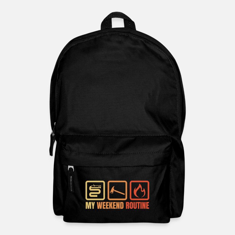Feuerwehr Wochenende - Rucksack - Schwarz