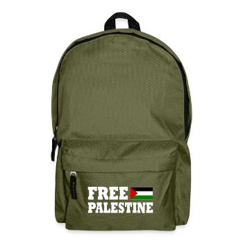 Free palestine - Backpack - olive green - Front