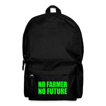 no farmer no future - Sac à dos - noir - Devant