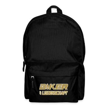 Motorrad Spruch Biker aus Leidenschaft - Rucksack - Schwarz - Vorne