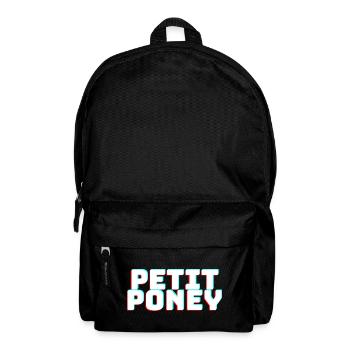Petit poney - Sac à dos - noir - Devant