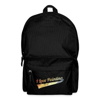 I Love Painting - Rucksack - Schwarz - Vorne