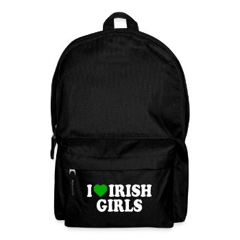 I love irish girls - Rucksack - Schwarz - Vorne