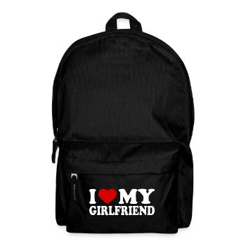 I love my girlfriend - Rucksack - Schwarz - Vorne