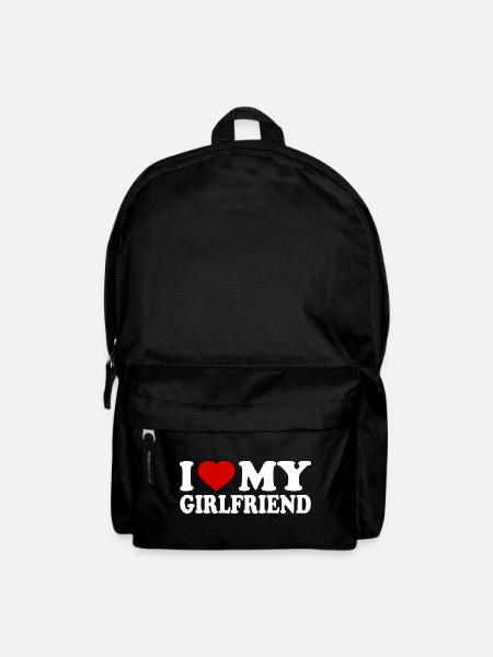 I love my girlfriend - Rucksack - Schwarz