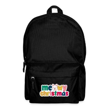 Cat Christmas - Meowy Christmas - Backpack - black - Front