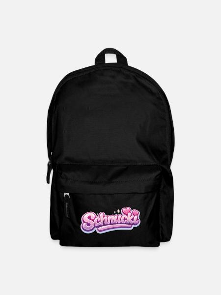 Schnucki Pink Bubble Schrift - Rucksack - Schwarz