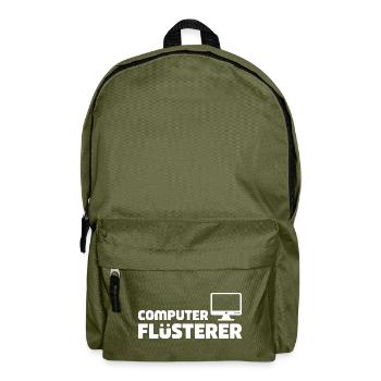 Computer Whisperer Retro-Tech - Backpack - olive green - Front