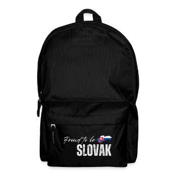 Stolzer Slowake, ich liebe die Slowakei - Rucksack - Schwarz - Vorne