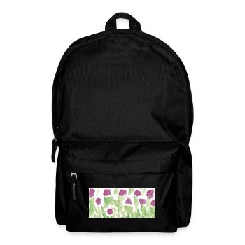 La vie est une prairie de fleurs - Sac à dos - noir - Devant