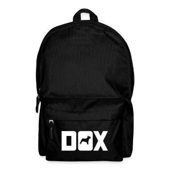 DOX Dogs Hunde Mops Hund Tierliebe coole Quote Fan - Rucksack - Schwarz - Vorne