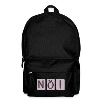 NÖ SAGEN - NEIN - WILLENSKRAFT SPRÜCHE - Rucksack - Schwarz - Vorne