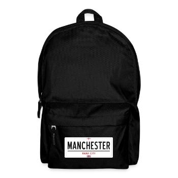 Ortsschild von Manchester - Rucksack - Schwarz - Vorne