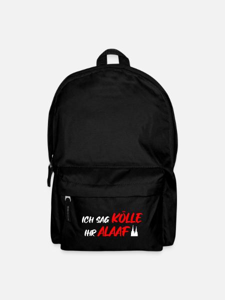Kölle Alaaf Köln Karneval Kölsch Kölner Dom lustig - Rucksack - Schwarz