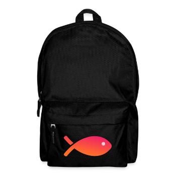 FISCH. APRILSCHERZ - Rucksack - Schwarz - Vorne