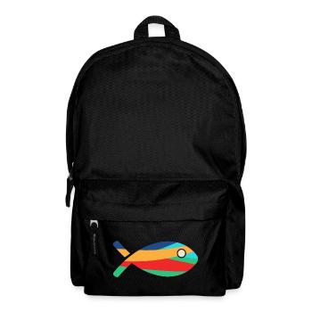 POISSON. SARDINE. POISSON D'AVRIL. MER. OCÉAN. NAT - Sac à dos - noir - Devant