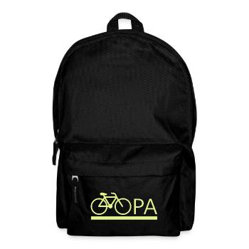 bester Opa Fahrrad Mountainbike Radeln Kritzeln - Rucksack - Schwarz - Vorne