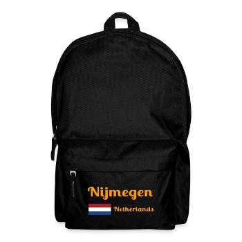 Nijmegen Netherlands- Stylish prints - Backpack - black - Front