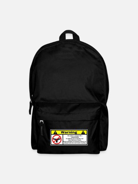 Warnung - Rucksack - Schwarz