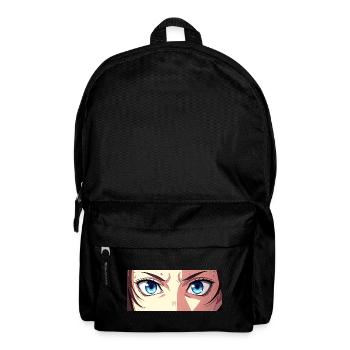 Anime Augen Blaue Iris Manga Fan - Rucksack - Schwarz - Vorne