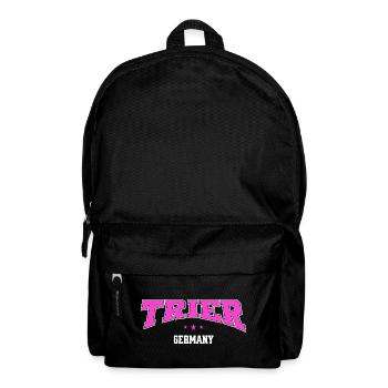 Trier Pink Retro Stadtmotiv Germany - Rucksack - Schwarz - Vorne