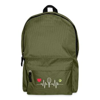 Le tennis est mon battement de cœur - Sac à dos - vert olive - Devant