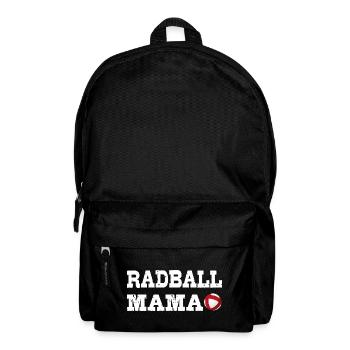 Radball, Radballer, Hallenradsport, Mama,  - Rucksack - Schwarz - Vorne