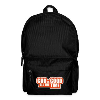 God Is Good All The Time Faith Christian Saying - Backpack - black - Front