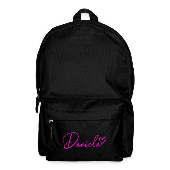 Daniela Signature Neon Pink - Backpack - black - Front